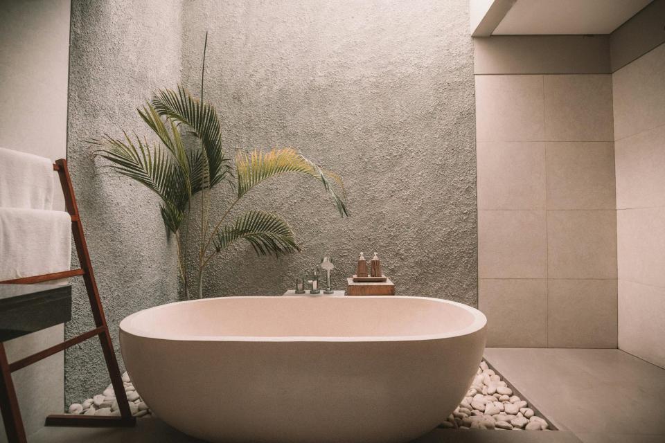 Une baignoire